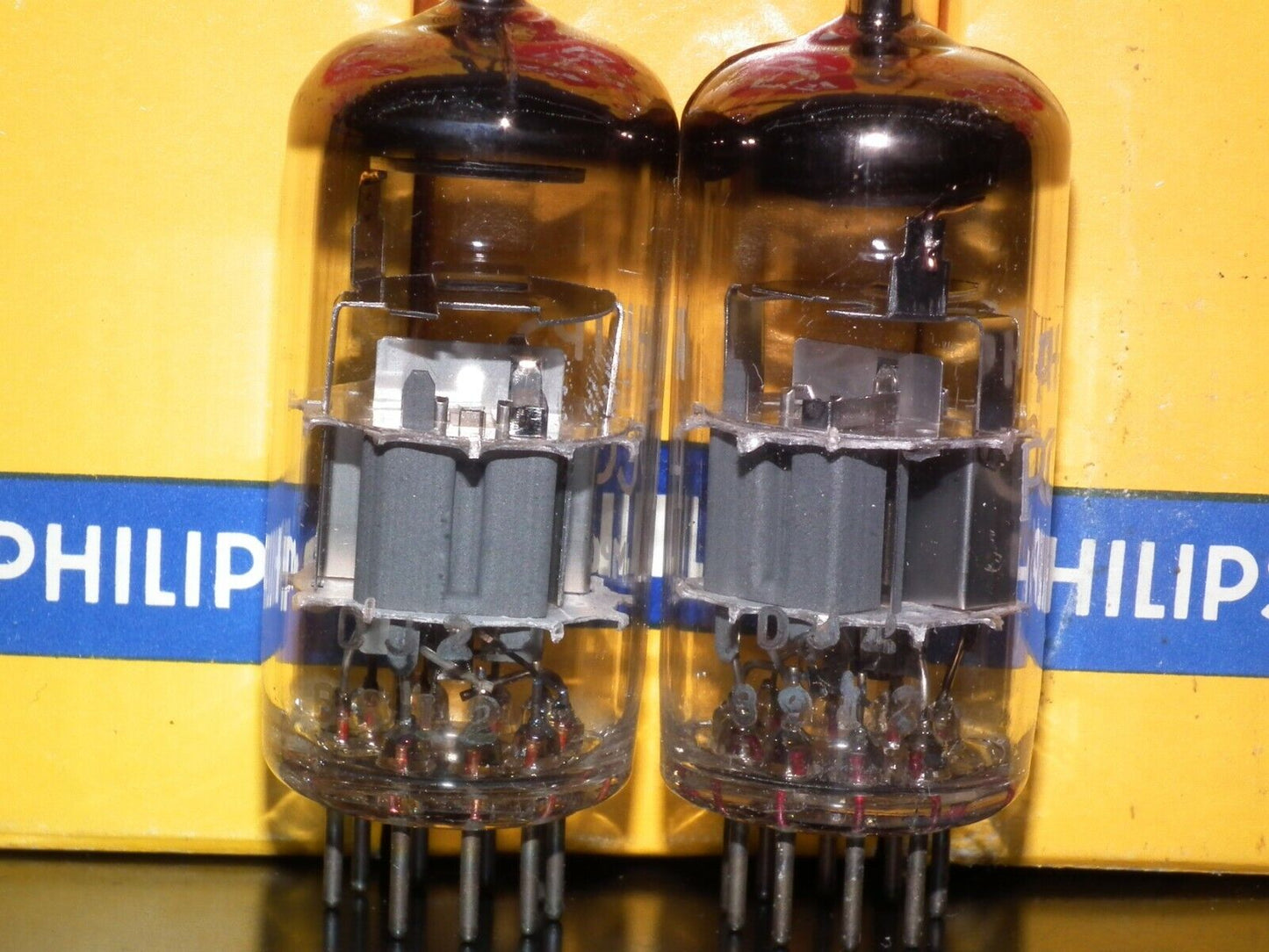 PCC88 Mullard 7DJ8 Rebranded Philips Platinum Matched Pair
