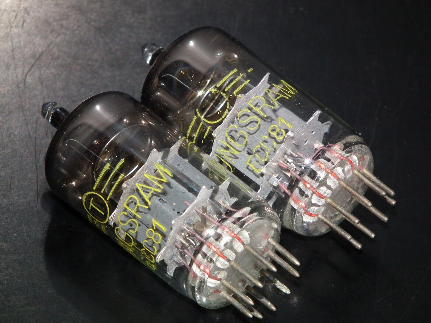 Platinum matched pair ECC81 Tungsram 12AT7