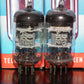 Genuine Telefunken Platinum Matched Pair 5654 EF95 NOS diamond bottom Little Dot