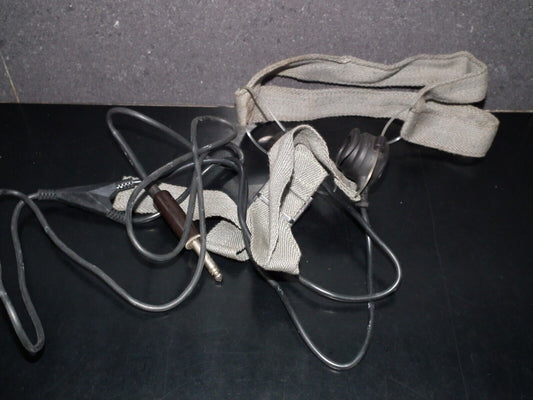 Vintage Yugoslav Army Tactical Military Headphones 6.3mm Jack NOS New Old Stock
