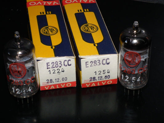 E283CC Valvo Platinum Matched Pair NOS NIB, balanced low noise no microphonics