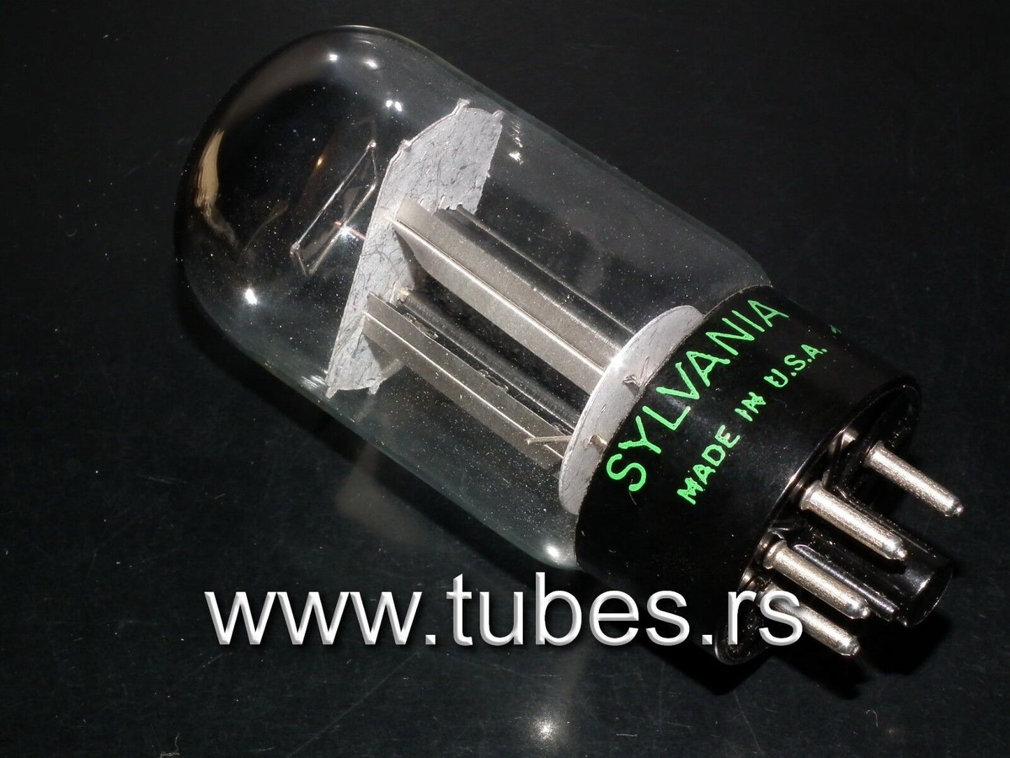 5V4GA Sylvania VT-206 NOS NIB black plates, carbonized nickel
