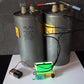 Two vintage ITT PIO capacitors 32 uF / 3.75KV 32mfd / 3.75KV W. Germany 1971