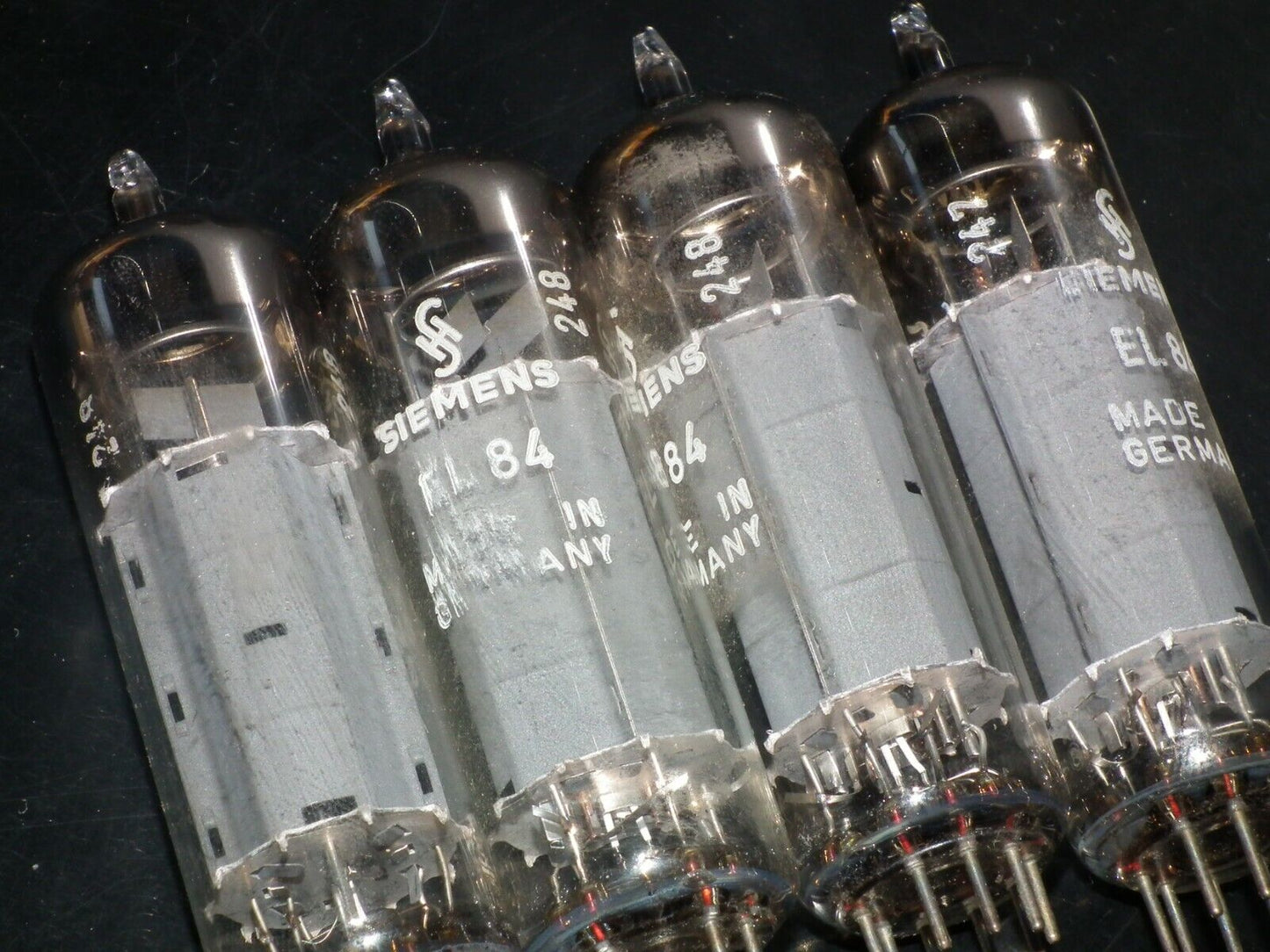 EL84 6BQ5 Siemens Platinum matched quad Munich plant Tested NOS