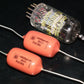 Two polystyrene capacitors 46000pF 0.046uF 250V ISKRA SIEMENS 1974 HI End Tube