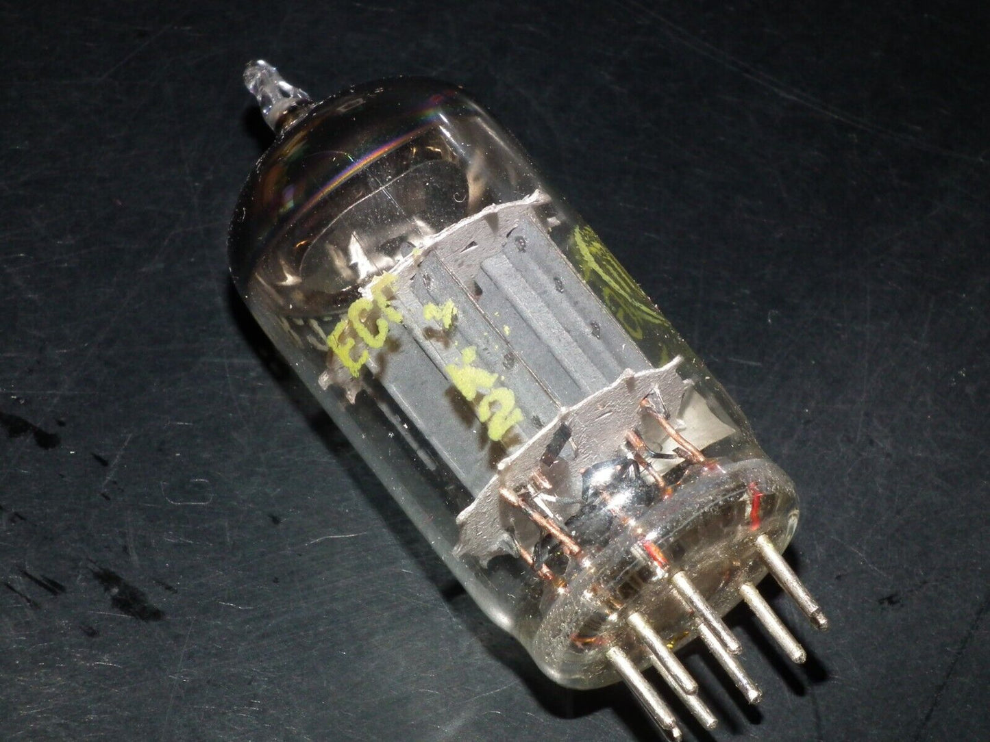 ECC83 Tungsram NOS NIB Ultra RARE Foil getter, welded plates tested 130% 1958