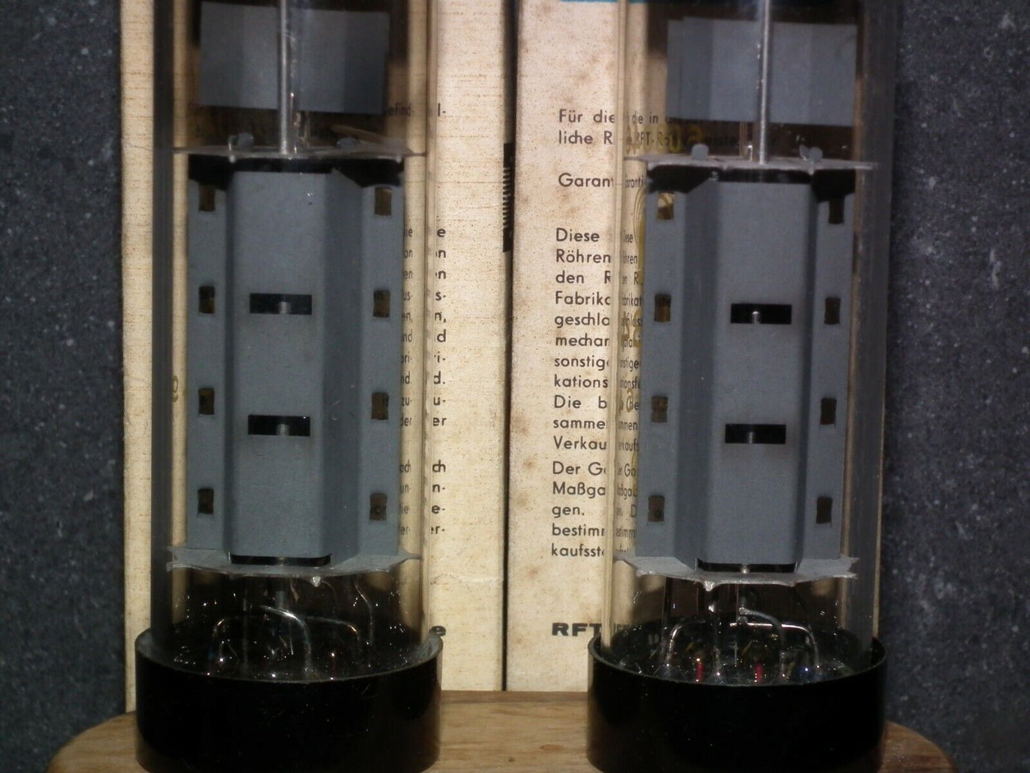 EL34 RFT RARE Short Base Platinum Matched Pair NOS NIB Germany early 60s 608046