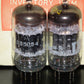 Platinum Matched Pair 6072A GE 12AY7 rebranded IBM Black Anodes