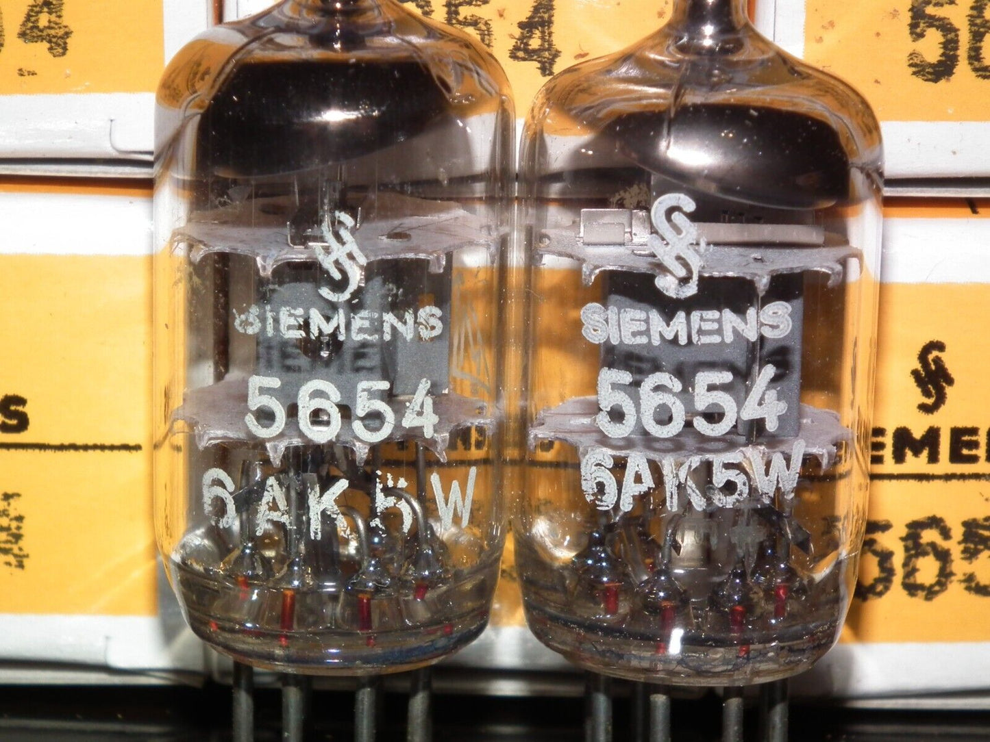 Matched Pair 5654 6AK5W EF95 E95F Siemens NOS NIB Munich Siemens & Halske German