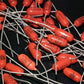 Two polystyrene capacitors 4700pF 0.0047uF 100V ISKRA SIEMENS 1974 HI End Tube