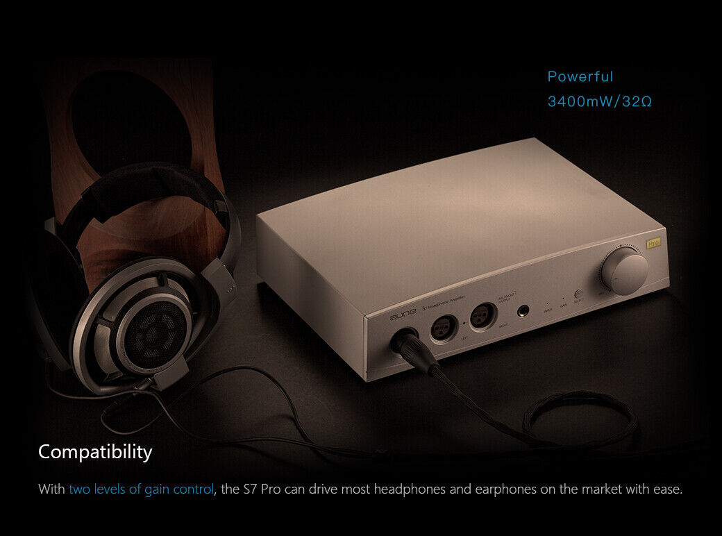 Aune S7 Headphone Amplifier HIFI Audio Earphone AMP Balanced