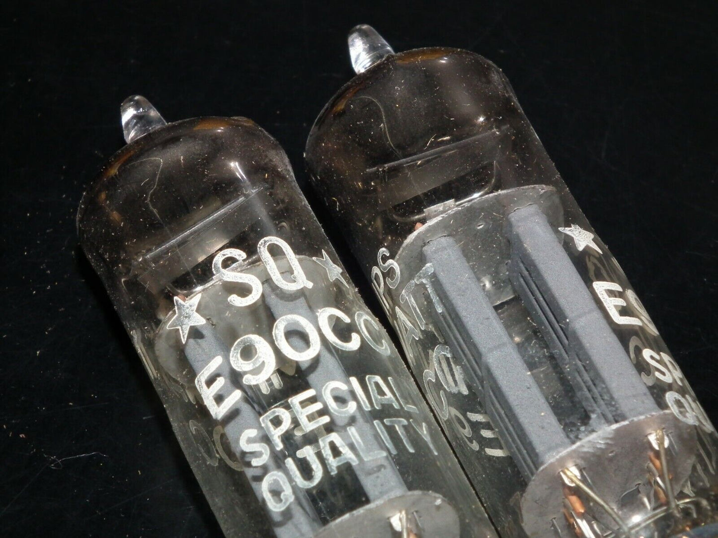 MP Pair E90CC Philips NOS NIB Ultra RARE Crossfoil D Getter Pinched Waist 1957