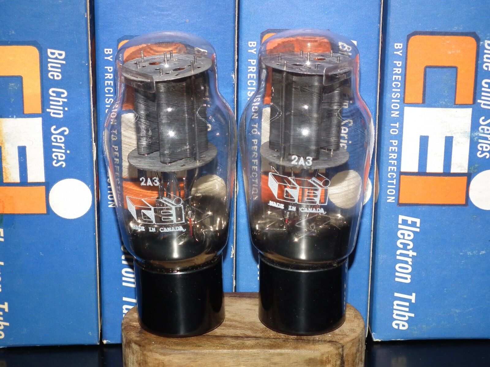 真空管　2A3 Canadian Marconi社製　2本 Platinum Matched Pair 2A3 Canadian Marconi NOS NIB DD Getter