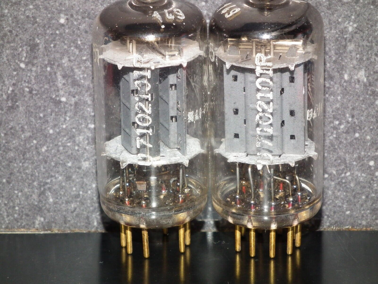 Platinum Matched Pair 6211 Telefunken ~ECC82 Tested 80% DB Gold Pins ULM codes