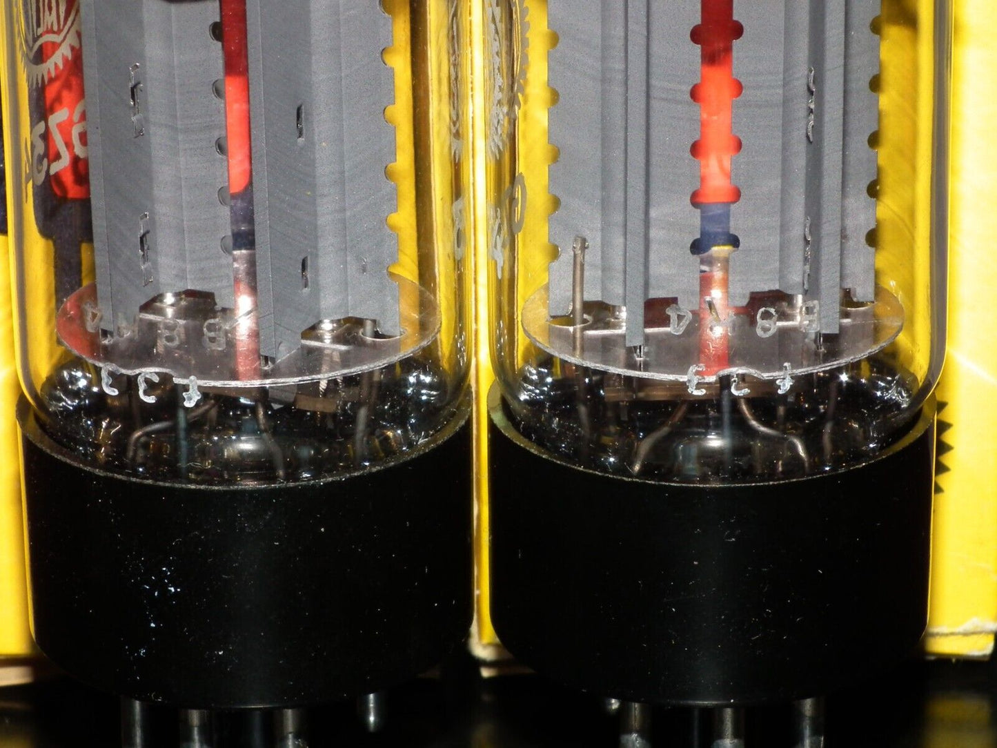 Platinum Matched Pair (2 pcs) GZ34 Mullard 5AR4 rectifier NOS NIB branded Valvo