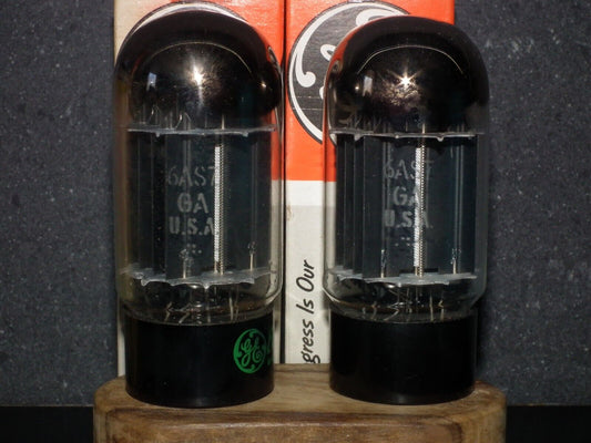 6AS7GA General Electric NOS NIB Platinum Matched Pair Dual D Getter 6080 ECC230