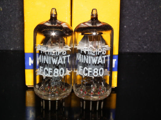 ECF80 6BL8 Philips Miniwat NOS Matched Pair for McIntosh MR65B MR67 MR71 333A