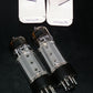 EL34 Siemens 6CA7 NOS NIB Platinum Matched pair WELDED PLATES OO getter EI make