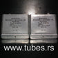 Two vintage Siemens PIO capacitors 1 uF 160V Klangfilm Made in Germany 1978