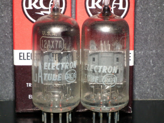 12AX7A RCA ECC83 Matched Pair 1960 Used tested 90% of NOS balanced sections
