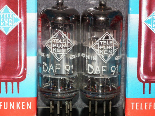 Platinum matched pair DAF91 Telefunken, Used, Berlin plant the same codes tested