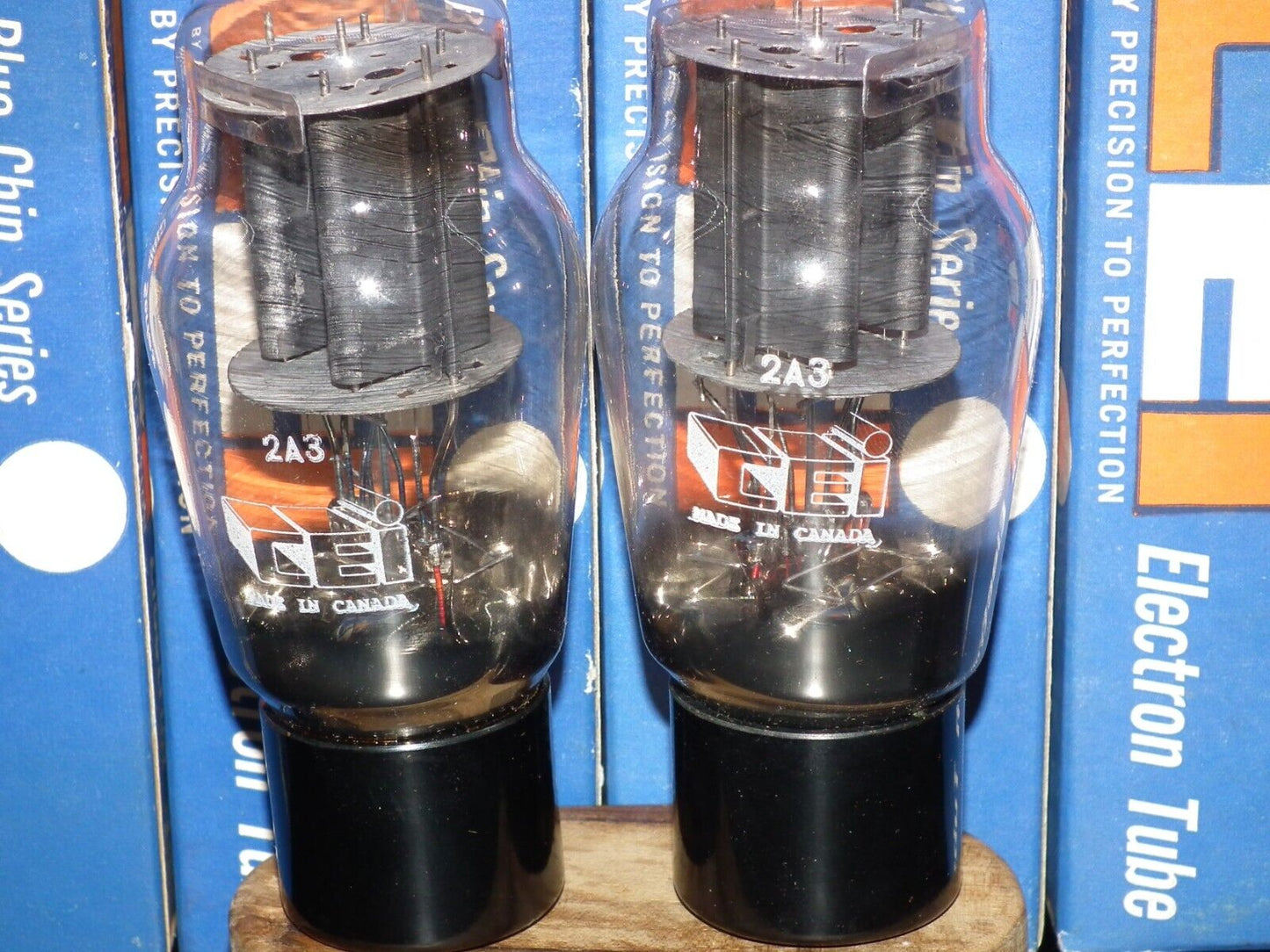 Platinum Matched Pair 2A3 Canadian Marconi NOS NIB DD Getter Rebranded CEI