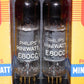 Philips E80CC 6085 Matched pair (Rare FOIL D Getter, PINCHED WAIST!) Tested NOS