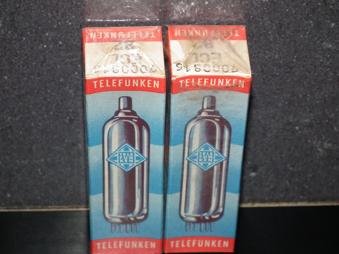 Pair (2 tubes) ECL82 Telefunken 6BM8 NOS NIB Sealed Box!!! Never opened!