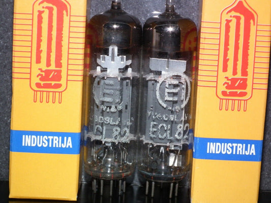 ECL82 6BM8 EI Philips NOS Platinum matched pair, Yugoslavia