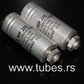 Two vintage Siemens PIO capacitors 0.5 uF / 630V Klangfilm tube audio