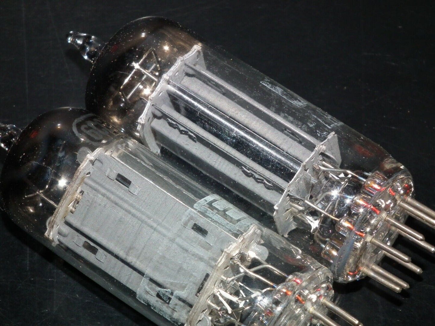ATES RCA 6CG7 Platinum Matched Pair Square Getter Marantz 8B Leben Conrad Johnso