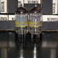 12AU7A Sylvania ECC82 NOS NIB platinum matched pair Long Plates Big O Getter Yel