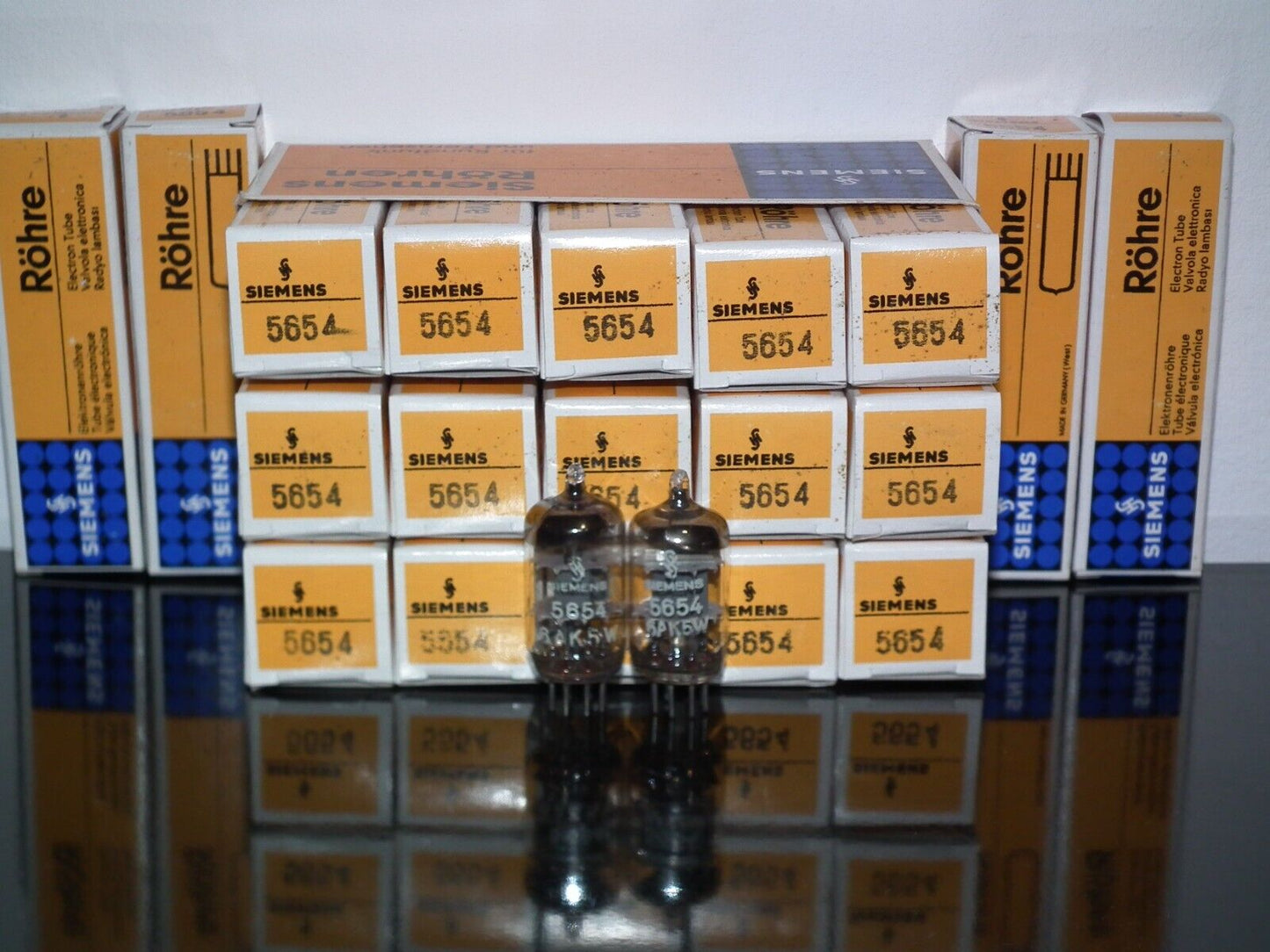Matched Pair 5654 6AK5W EF95 E95F Siemens NOS NIB Munich Siemens & Halske German