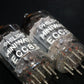Matched Pair ECC83 Philips 12AX7 1957 mC5 Delta7L D-Foil Getter 19mm Anodes NOS