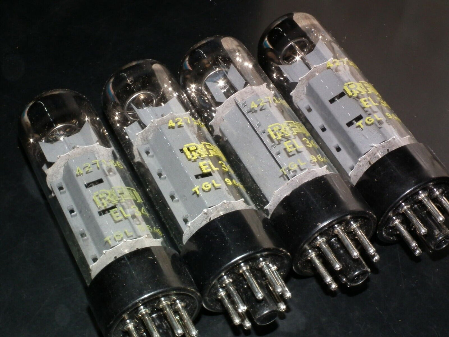 EL34 6CA7 RFT Germany NOS NIB Platinum Matched Quad