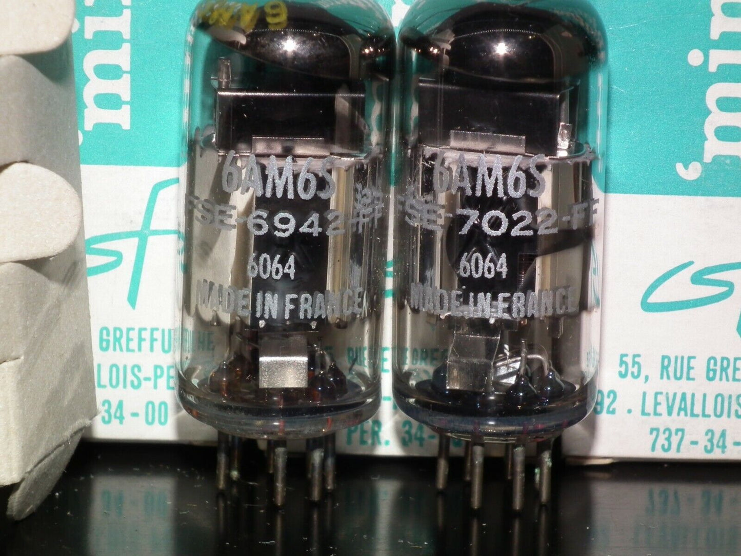 6AM6S EF91 Thomson Miniatron NOS Matched Pair for Little Dot I+ Headphone Amp