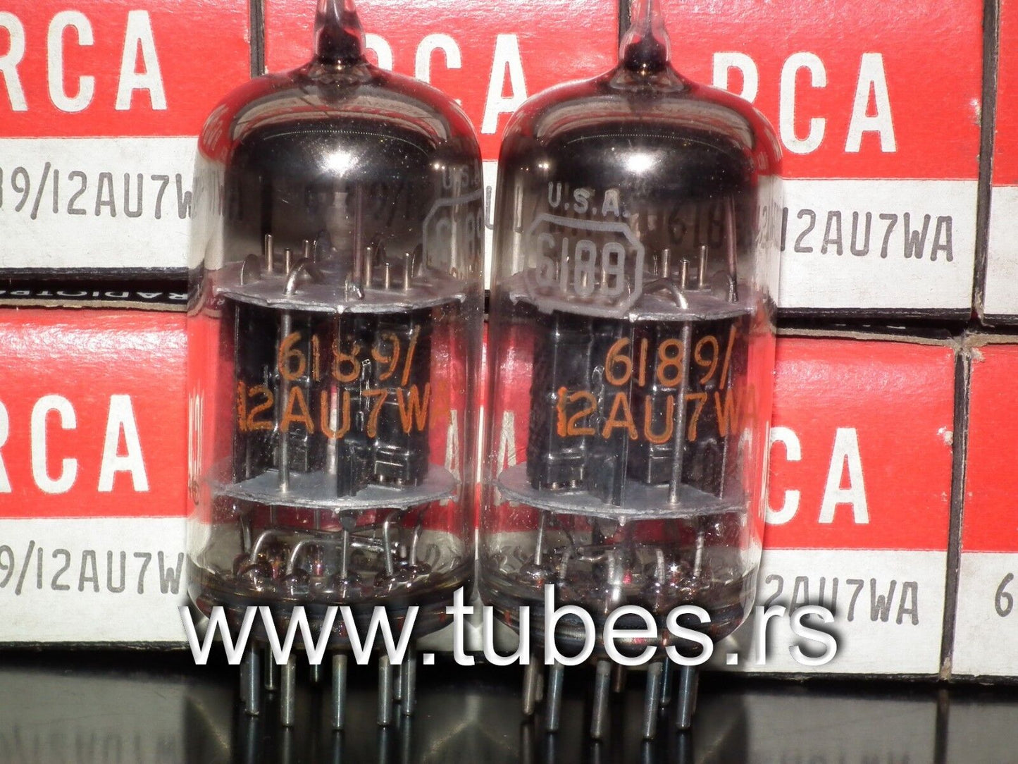 6189 RCA 12AU7 NOS NIB ECC82 ECC802S One pcs for Marshal, Fender, Guitar Amps