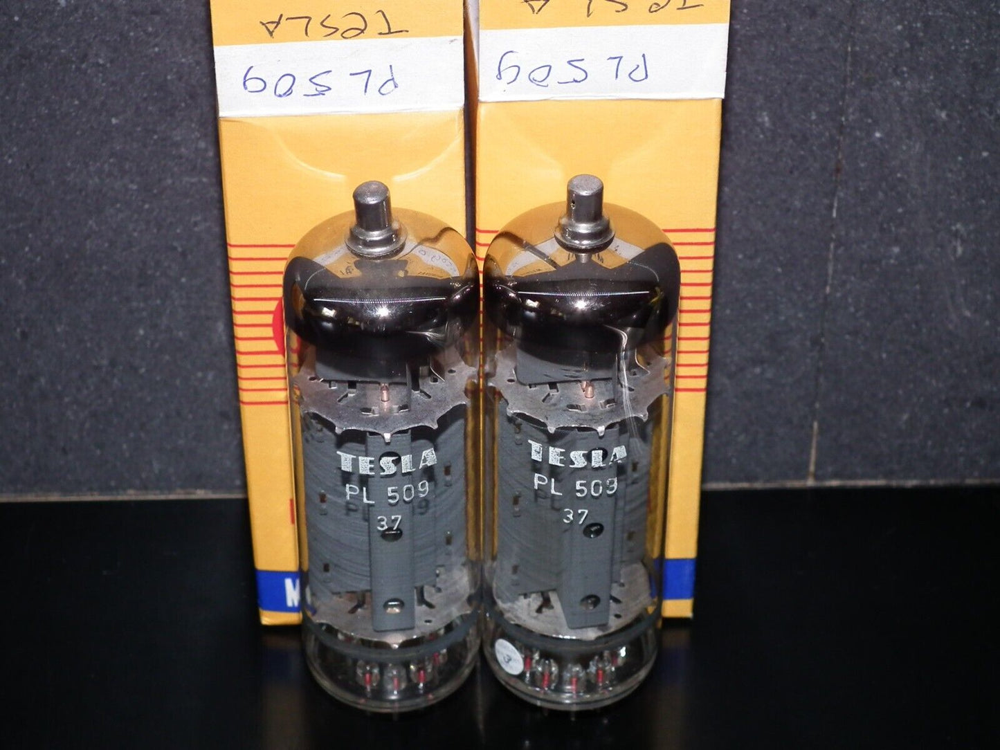 PL509 Tesla 40KG6  NOS Platinum Matched Pair EAR859 EAR861 RARE SPOT ANODES