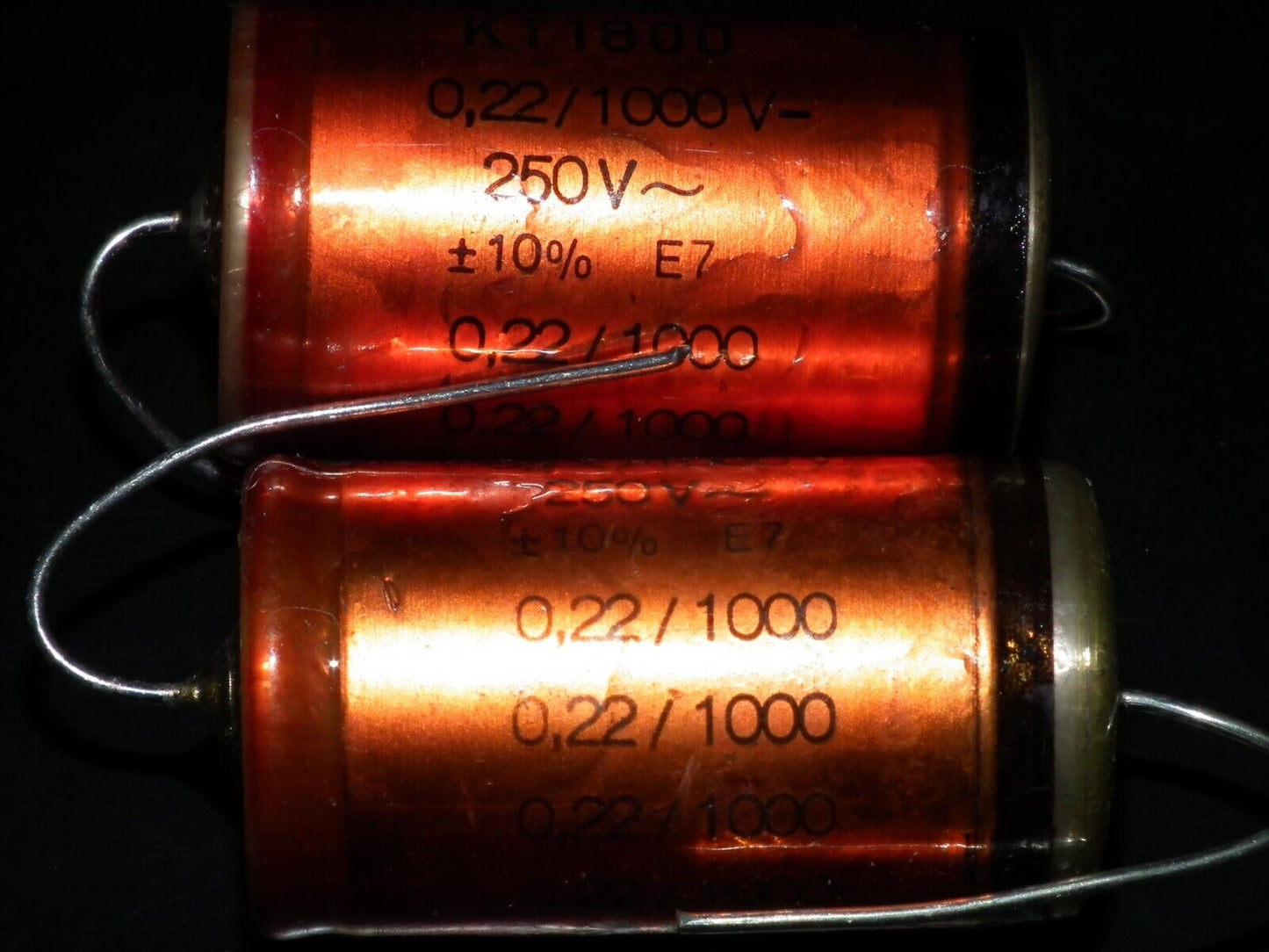 Pair (2 pcs) ERO GOLD Audio Grade 220nF 1000V Polypropylene Capacitor NOS 0.22u