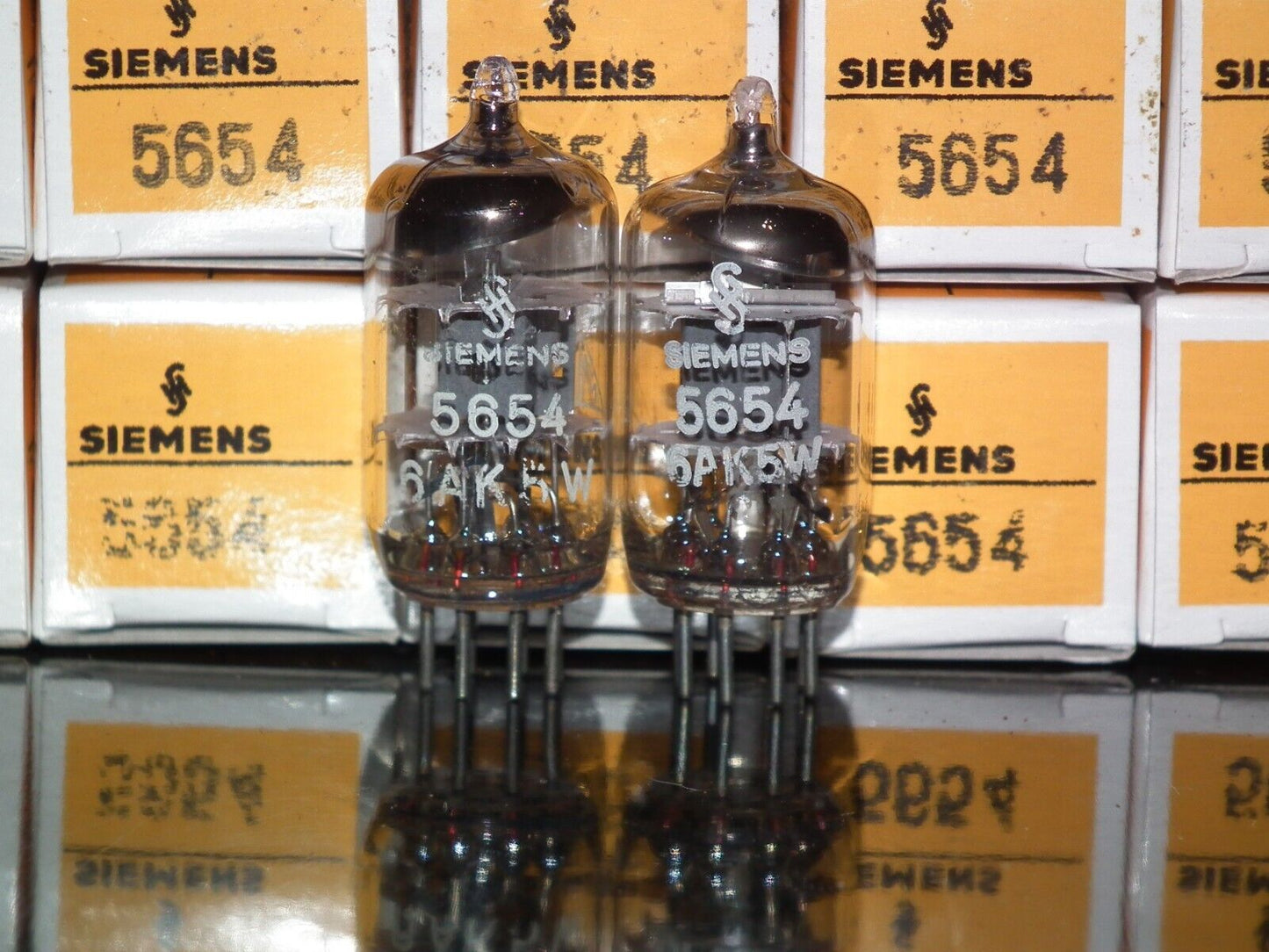 Matched Pair 5654 6AK5W EF95 E95F Siemens NOS NIB Munich Siemens & Halske German
