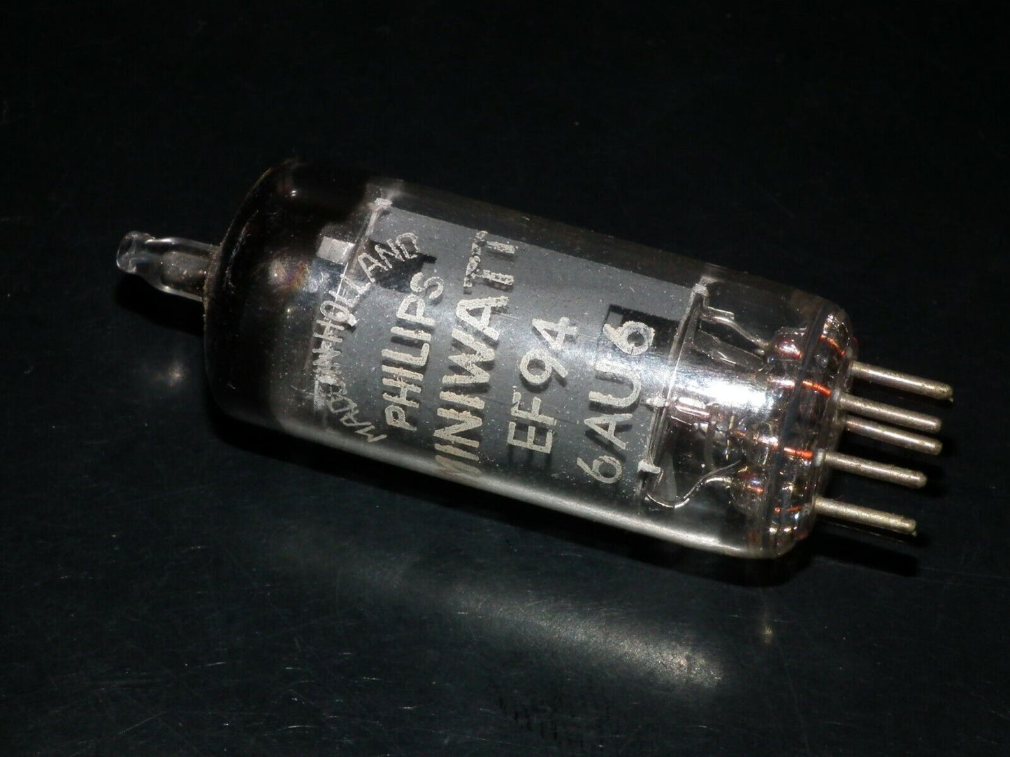 NOS NIB EF94 6AU6 Philips Holland RARE Square Getter 50s Microphone Pentode