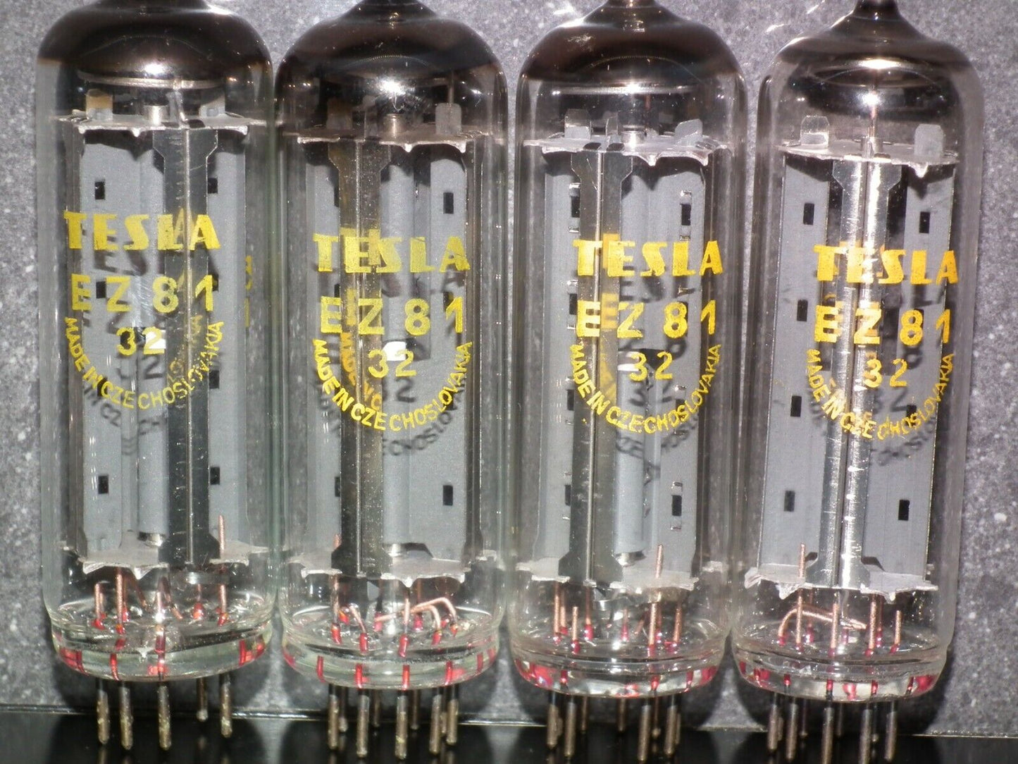 EZ81 Tesla 6CA4 NOS Big O Getter Rozhnov tube plant Czechoslovakia Code 32
