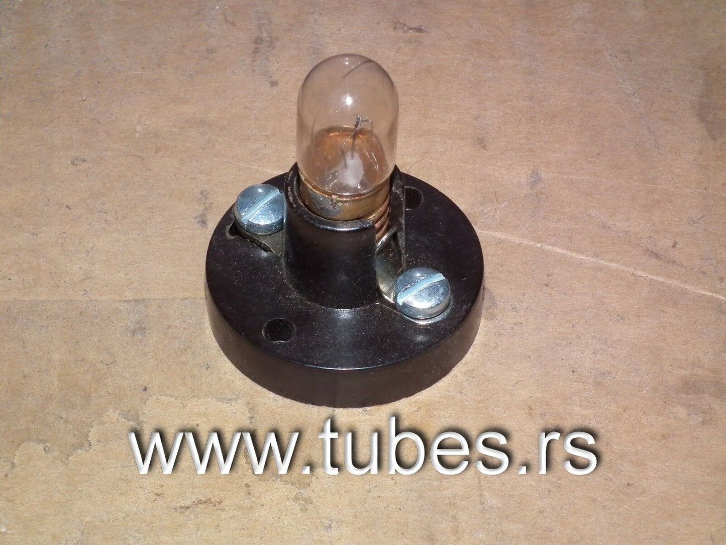 E10 bulb socket NOS made in 60s, Retro look, Klangfilm