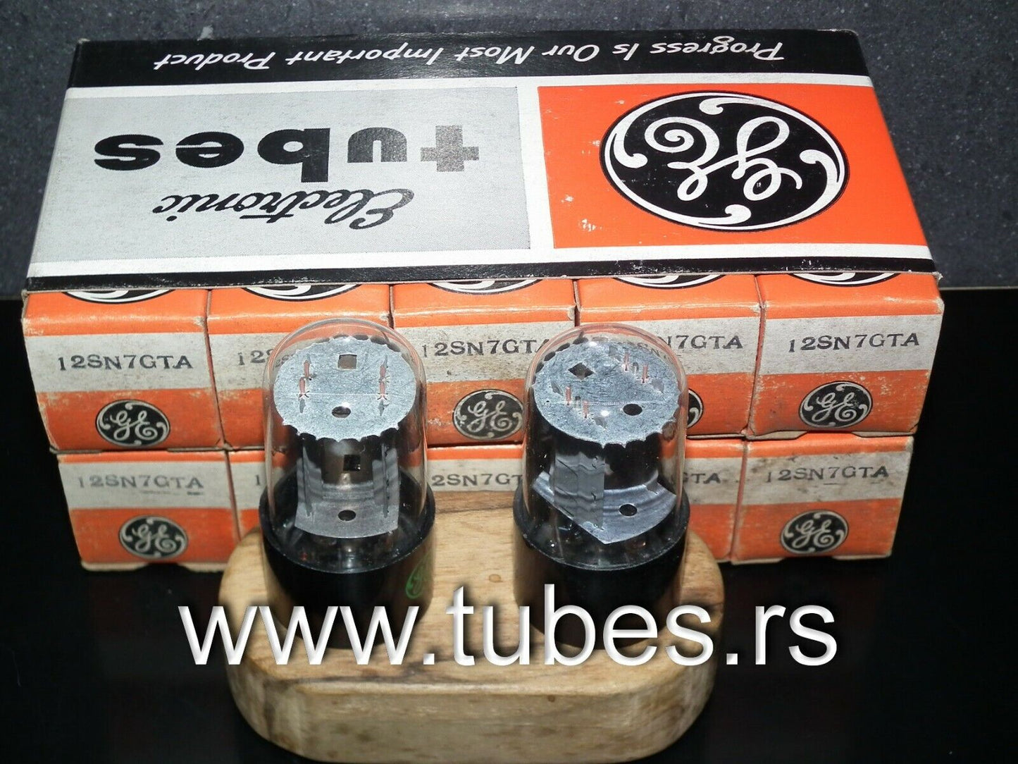 Rare Matched Pair General Electric 12SN7GTA NOS NIB