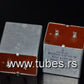 Two vintage Siemens electrolytic capacitors 50uF / 70V Klangfilm, Germany