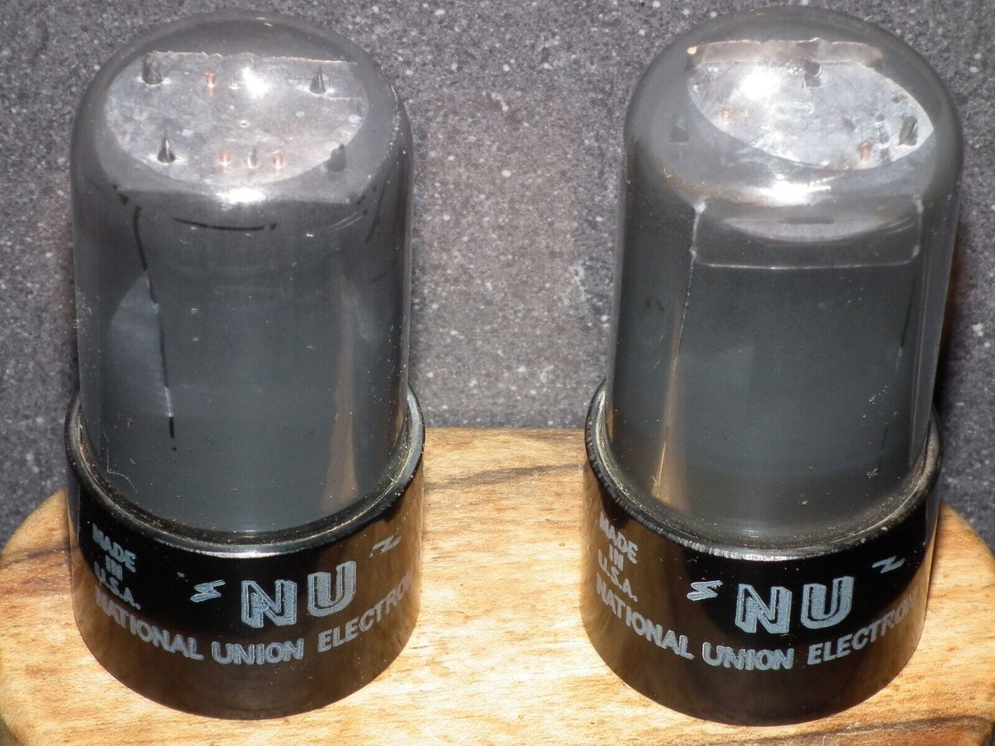 6SN7GT National Union Matched Pair Gray Coated Version The same codes
