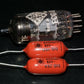 Two polystyrene capacitors 60000pF 0.060uF 63V ISKRA SIEMENS HI End Tube
