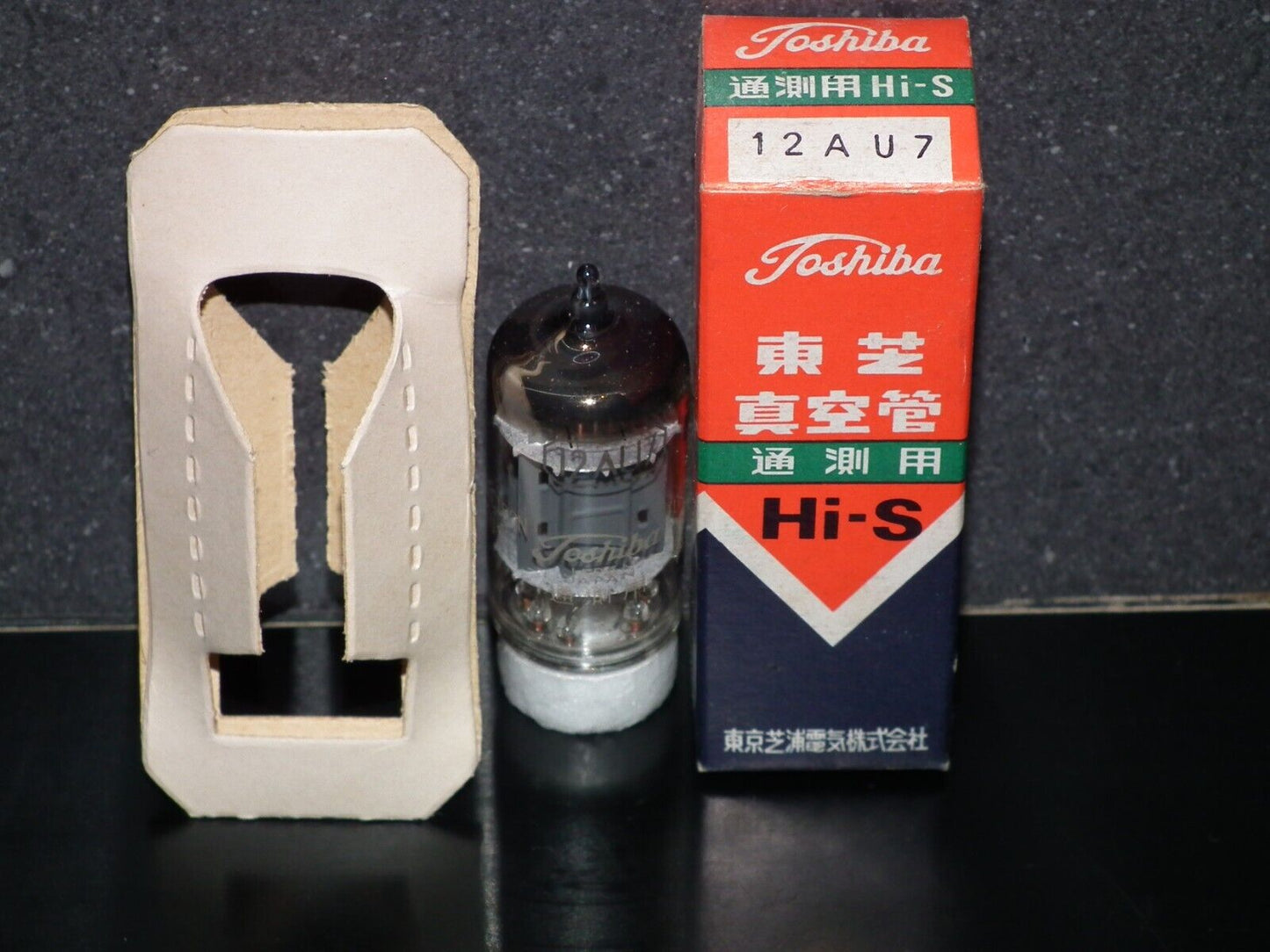 One (1 pcs) ECC82 12AU7 Toshiba Japan, NOS NIB Made back in 60s RARE LONG ANODES