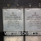 Two vintage Siemens PIO capacitors 4.0 uF / 250V Klangfilm tube audio