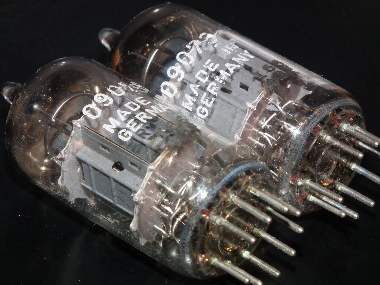 Pair ECC83 Siemens 12AX7  Used Tested 85% Double Getter Support Munich Codes